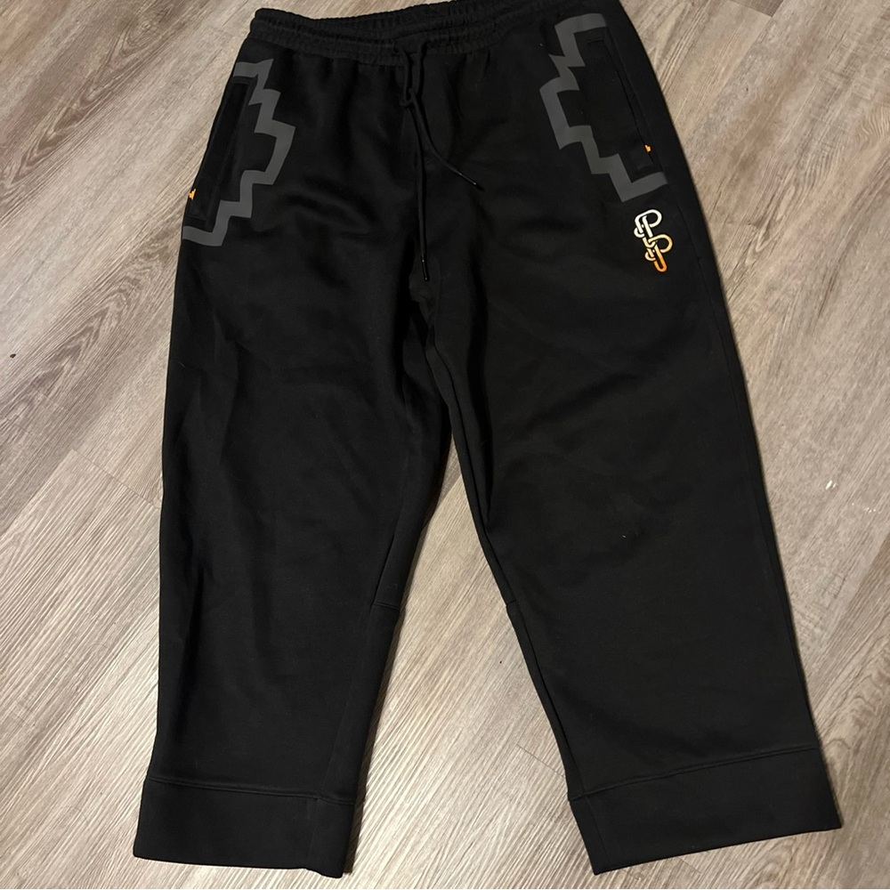 Puma X Pronounce Logo Cropped L Trousers Men Casual Comfort Technology Black K